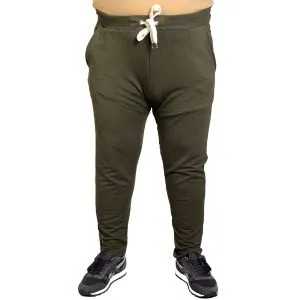 Big Size Men Sweatpants Narrow Trotters 20504 Khaki