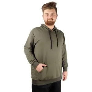 Men Sweatshirt Bicycle Collar Basic 20131 Black