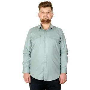 Big-Tall Men's Classic Gabardine Shirt 20360 Water Green