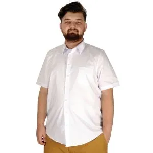 Big Size Mens Shirt With Pocket 20352 White