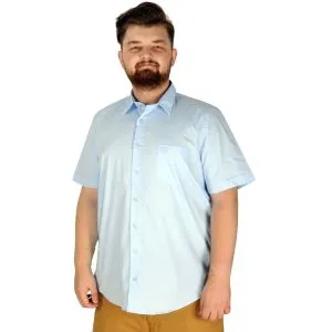 Big Size Mens Shirt With Pocket 20352 Blue