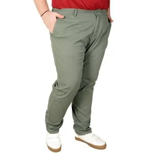 Big-Tall Men Linen Pants 20850 Green