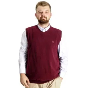 Big Tall Men Cardigan Sweater Vase Thessaloniki Fabric 20547 Plum