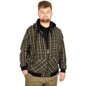 Big Tall Men Hooded Sweatshirt 20579 Khaki