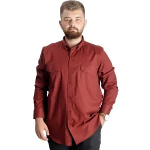 Big-Tall Men's Classic Gabardine Shirt 20360 Beige