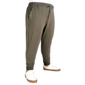 Big Size Mens Recycle Sweatpants Narrow Trotters b20507 Khaki