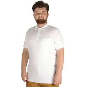 Big Size Mens Polo T-Shirt Choose Your Mode 20554 White