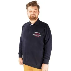 Big Tall Men Sweat Thessaloniki Embroidered 20442 Navy