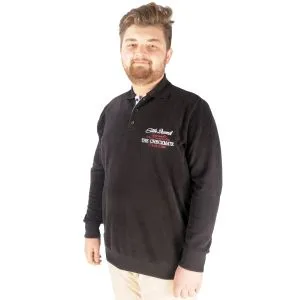 Big Tall Men Sweat Thessaloniki Embroidered 20442 Black