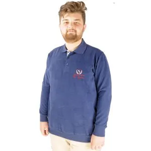 Big Tall Men Sweatshirt Old Traderouts 20415 Black