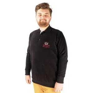 Big Tall Men Sweatshirt Old Traderouts 20415 Black