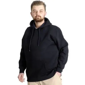 Big Tall Men Hooded Sweatshirt Basic 20562 Navy Blue