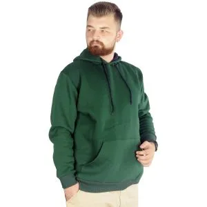 Big Tall Men Hooded Sweatshirt Basic 20562 Naphta