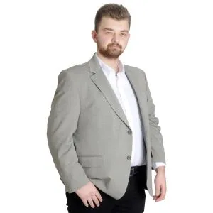 Big-Tall Men Blazer Jacket Perfecto Plus 21022 Khaki