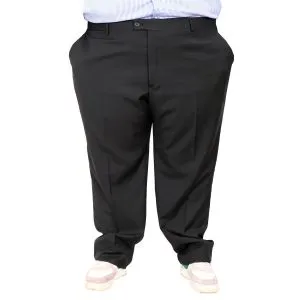 Big-Tall Men Fabric Pants Superior 21024 Black