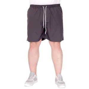 Big-Tall Men Swim Shorts White Line 21451 Anthracite