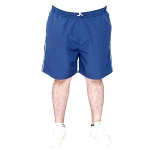 Big-Tall Men Swim Shorts White Line 21451 Indigo