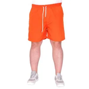 Big-Tall Men Swim Shorts White Line 21451 Orange