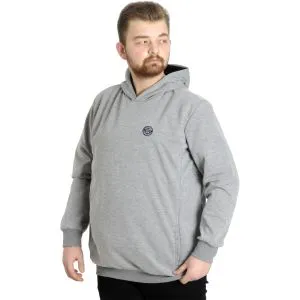 Big Tall Mens Sweat Hoodie 21500 Gray Melange