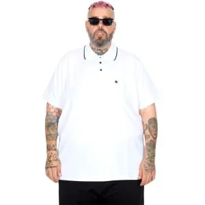 Men s Polo T shirt Pocket Lycra Single Jersey 21558 White