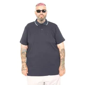 Men s Polo T shirt Pocket Lycra Single Jersey 21558 Navy Blue