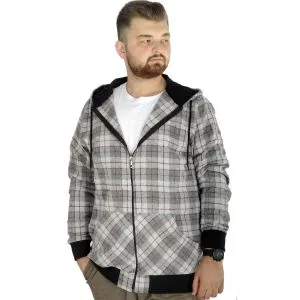 Big Tall Men s Lumberjack Sweat with Pocket 21574 Burgundy