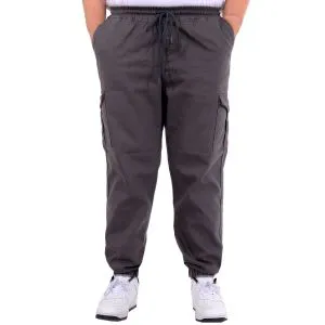 Büyük Beden Erkek Gabardin Kargo Jogger Doga 21927 Antrasit