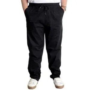 Pantolon Gabardin Kargo Düz Paça Jogger Doğa 21928 Siyah