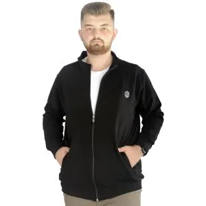 Men Sweatshirt  Bicycle Collar Basic 20131 Black