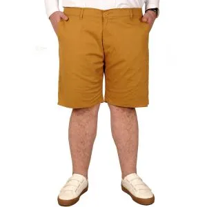 Big Size Men Capri Nice Classic with Side Pockets 21402 Tan