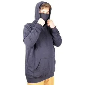 Big-Tall Mens Sweatshirt with Arm Mask 21505 Navy Blue