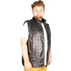 Big Size Mens Seasonal Vest Basic Square Two 21604 Black