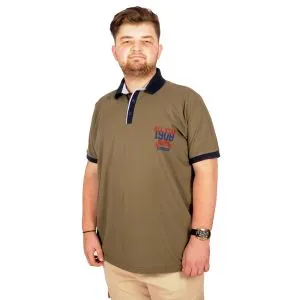 Big Size Men T-Shirt Polo Athletic  21318 Khaki