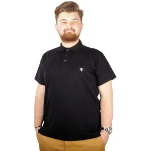 Big-Tall Men Polo T-Shirt with Pocket Sup Basic 21557 Black