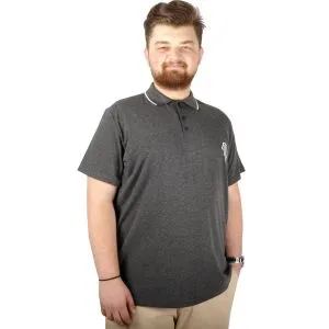 Big-Tall Men Polo T-Shirt Sup MD Basic 21555 Anthracite