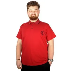 Big-Tall Men Polo T-Shirt Sup MD Basic 21555 Burgundy