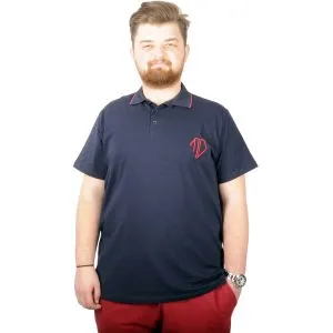 Big-Tall Men Polo T-Shirt Sup MD Basic 21555 Navy Blue