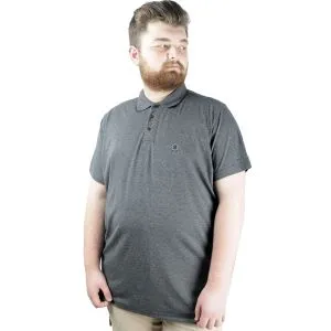 Men s Polo T shirt Lycra Single Jersey Embroidery 21554 Anthracite