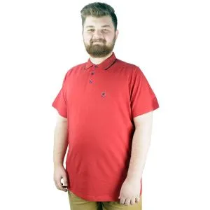 Men s Polo T shirt Lycra Single Jersey Embroidery 21554 Burgundy