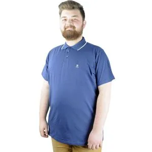 Men s Polo T shirt Lycra Single Jersey Embroidery 21554 Indigo Blue