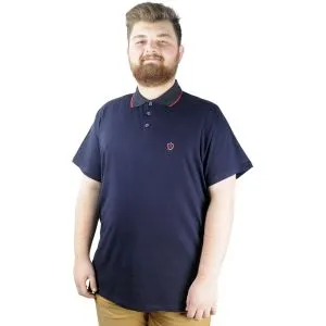 Men s Polo T shirt Lycra Single Jersey Embroidery 21554 Navy Blue