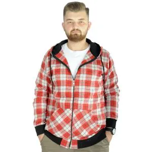 Big Tall Men s Lumberjack Sweat with Pocket 21574 Burgundy