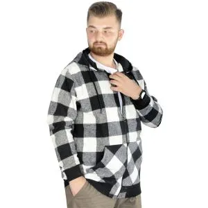 Big Tall Men s Lumberjack Sweat with Pocket 21574 Black