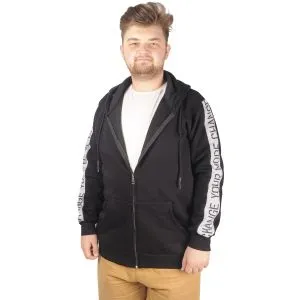 Big Tall Men s Sweatshirt with Hooded Pocket Zippered 20543 AnthraMelange Gray Color