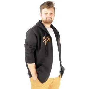 Big Tall Men Sweat California with Hooded Zippered 21517 Blue