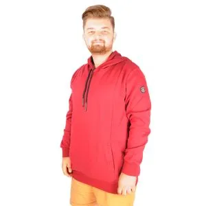 Big Tall Men s Sweatshirt with Hooded Pocket Zippered 20543 Black