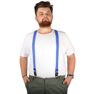 Big Size Men Suspenders 21901 Saxe Blue