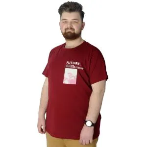 Men s T shirt Bicycle Collar Oversize Dark Future 22190 Black