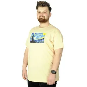 Men s T shirt Bicycle Collar Oversize Dark Future 22190 Black