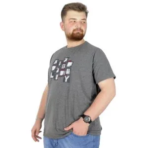 Men s T shirt Bicycle Collar Oversize Dark Future 22190 Black